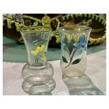 Hand Painted Flower Vases