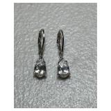 Sterling Silver Pear Shaped Earrings
