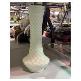 Vintage Milk Glass Flower Vase