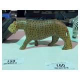 Hand Carved Wooden Leopard