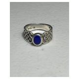 Sterling Silver Lapis Gemstone Ring