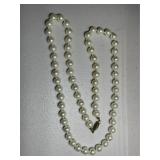 Vintage Hand Knotted Pearl Necklace