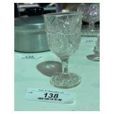 Vintage Pressed Glass Cordial Glass