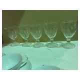 Vintage Anchor Hocking Bubble Foot Stems