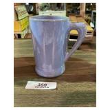 Vintage Periwinkle Glazed Ceramic Tankard
