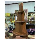 Vintage Wood Corner Shelf