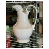 Large Glazed Porcelain Pitcher
