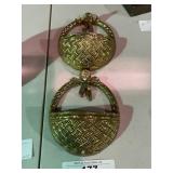Vintage Basket Wall Pocket