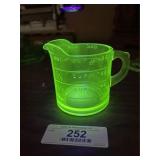 Uranium Glass Measuring Cup