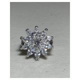 Large Vintage Austrian Crystal Ring