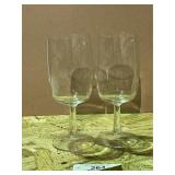 Vintage Crystal Stem Glasses