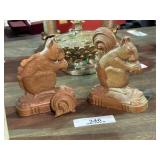 Squirrel Bookends