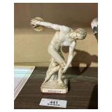 Vintage Greek Ceramic Disk Figurine