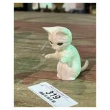 MCM White Ceramic Cat Figurine