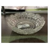 Vintage Pressed Glass Serving Bowl