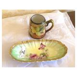 Porcelain German Relish & Floral Mug