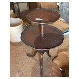 Pie Crest Two Tier Table