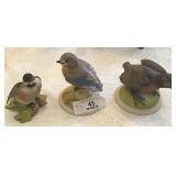 3 Boehm Porcelain Birds
