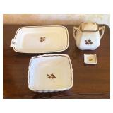 4 Pieces Tea Leaf Ironstone China