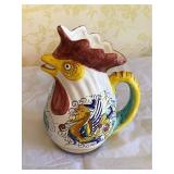 Italian Rooster Pitcher
