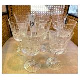 8 Waterford Crystal Water Goblet / Large Red Wines