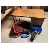 Desk, Lamp & Stadium Seats