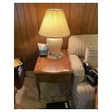 One Drawer Lamp Table & Lamp