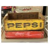 2 Vintage Wood Soda Crates