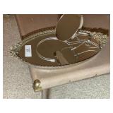 Mirrored Plateau & Vintage Make-Up Mirror