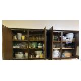 Contents of Upper Kitchen Cabinets