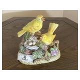 Japanese Porcelain Bird Musical Box