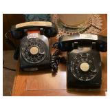 2 Vintage Rotary Phones