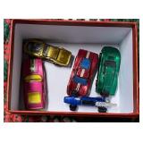 4 Hot Wheel Redliner & One Matchbox Car