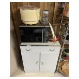 Vintage Cabinet Base, Microwave & Misc.