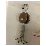 Pair of Vintage Folding Cane Stools