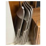4 Samsonite Padded Folding Chairs