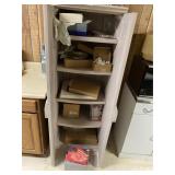 Hard Plastic 2 Door Cabinet & Misc.