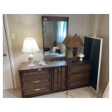 Vintage MCM Dresser & Mirror