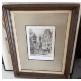 Heiner Kramer Rothenburg Original Etching