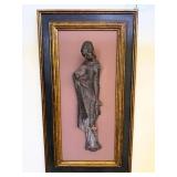 Framed Madonna Figural Wall Sculpture