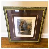 Signed Eidenberger Hildesheim Color Etching