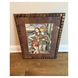 Jeanne Scott Mauzey 'Folk Duet' 1986 Framed Art
