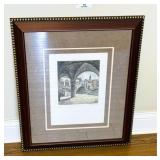 Signed Josef Eidenberger Rialto Bridge Etching