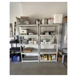 2 Plastic Shelves & Misc. Housewares
