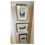 Three Signed Venice Scene Artworks