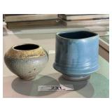 Pair of Stoneware Vases