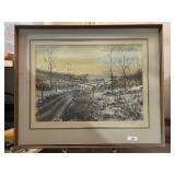 Framed Original Watercolor