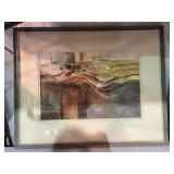Framed Watercolor Painting