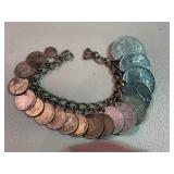 Coin Charm Style Bracelet