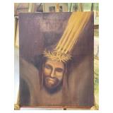 Hand Painted Jesus on Canvas